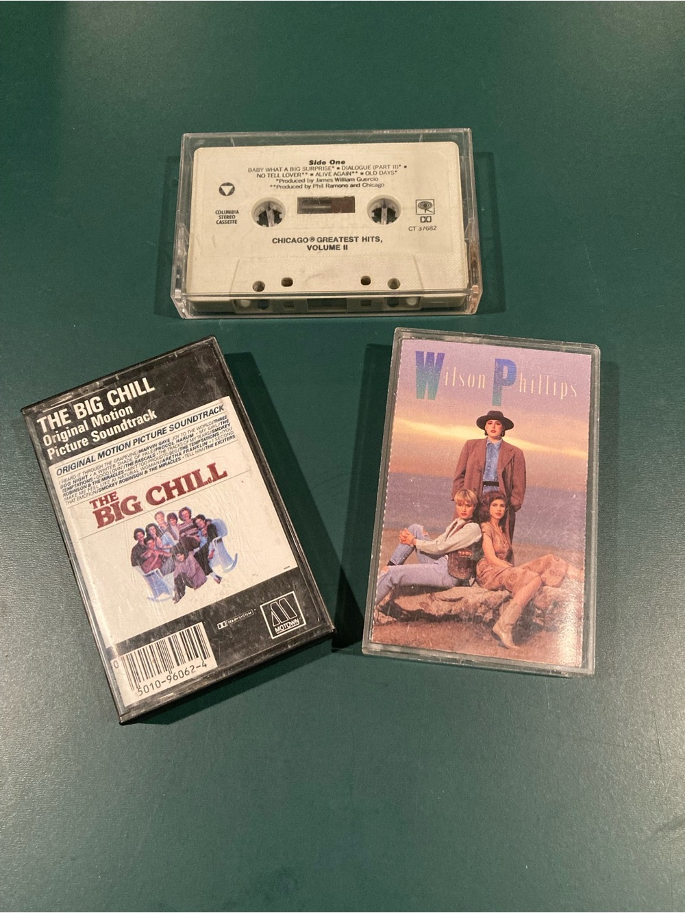 Vintage Cassettes: Big Chill, Wilson Phillips, Chicago